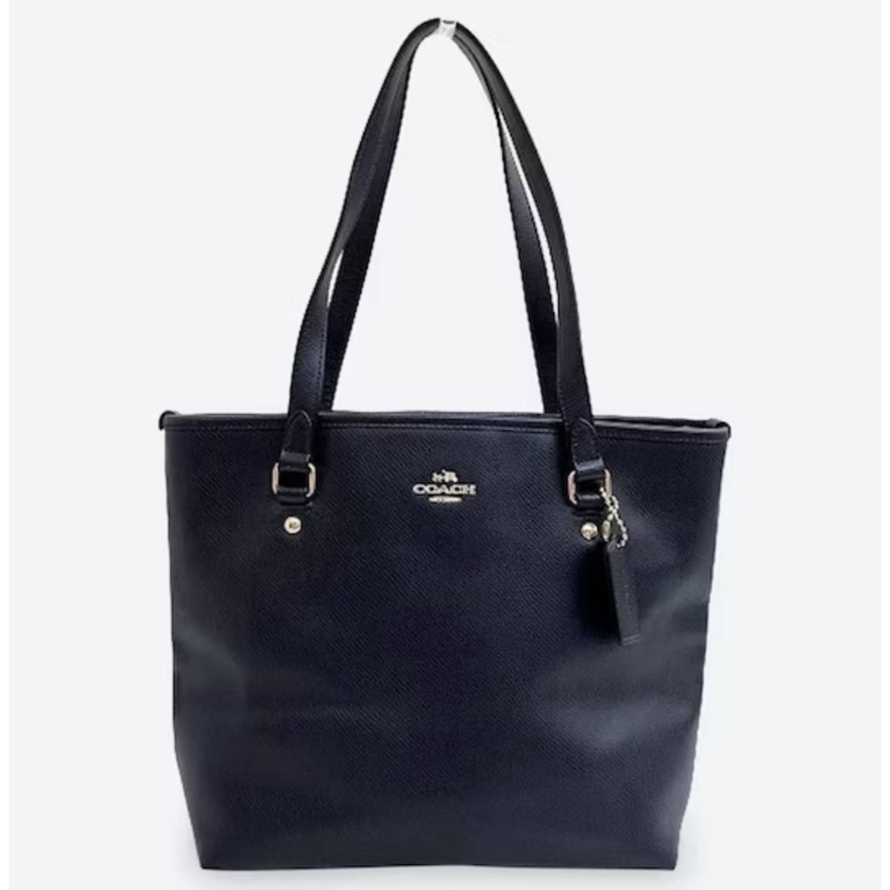 25% OFF - Coach Pebble Leather Bay Tote in Midnight Blue